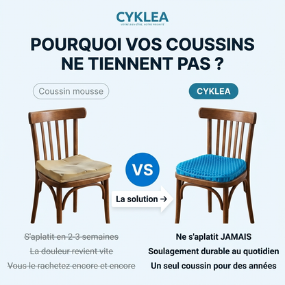 ConfortGel™ - Le coussin qui soulage les douleurs assise