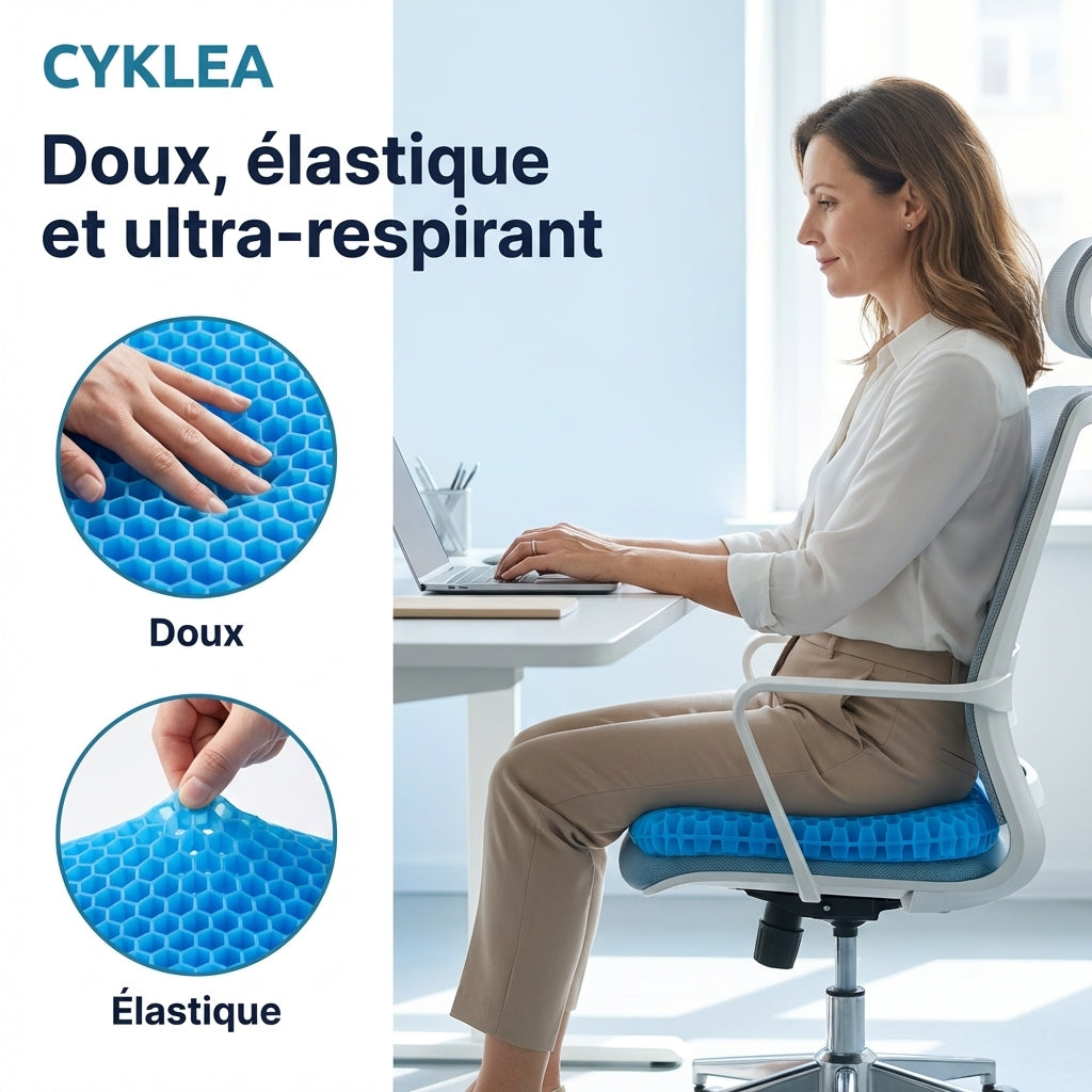 ConfortGel™ - Le coussin qui soulage les douleurs assise